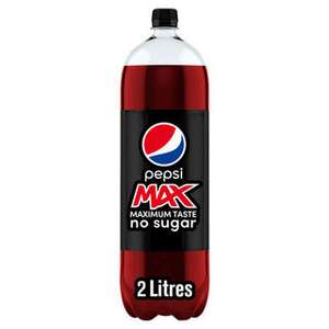 Pepsi Max No Sugar Cola Bottle 2L / Pepsi Diet 2 Litres - £1 @ Iceland