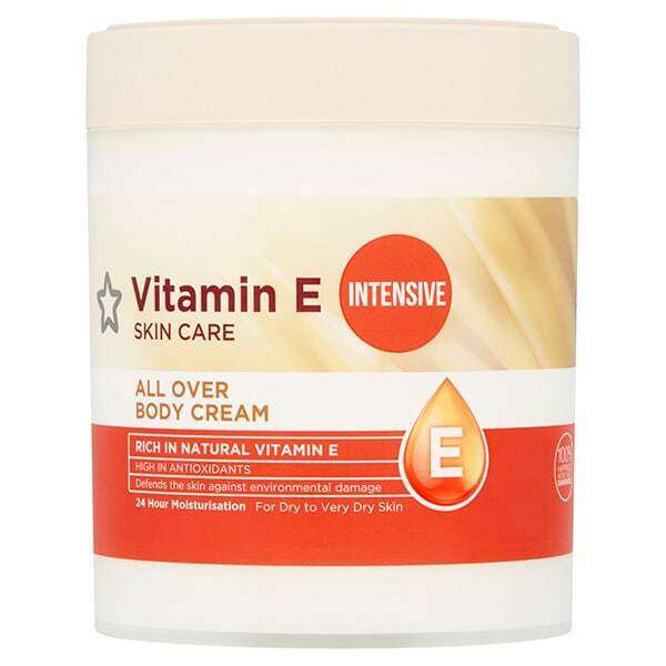 Vitamin E All Over Body Cream (3 Options/Variations) 475ml/465ml :- 2 TUBS FOR £5.23 + Free Click & Collect @ Superdrug