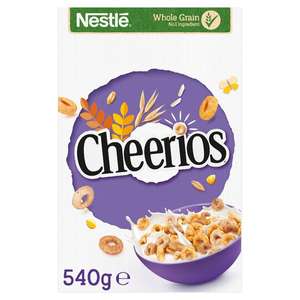 Nestle Cheerios Multigrain Cereal 540G £2.00 Clubcard Price @ Tesco
