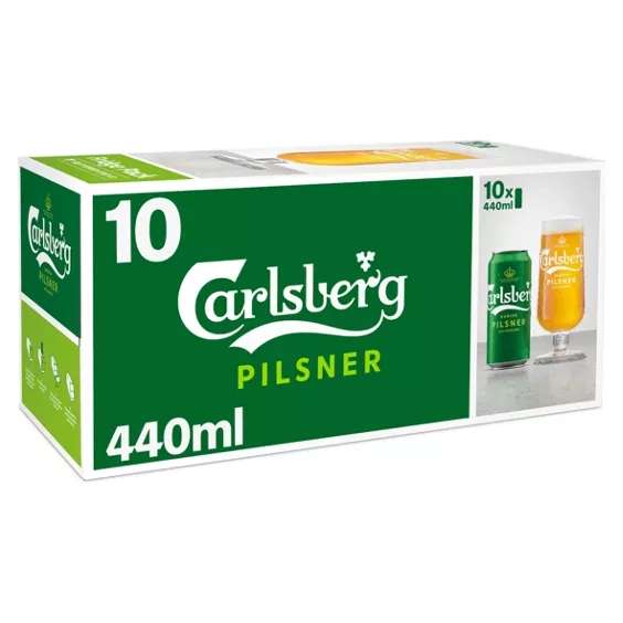 Carlsberg Pilsner 10 x 440ml - £4.79 - Asda Newtownards
