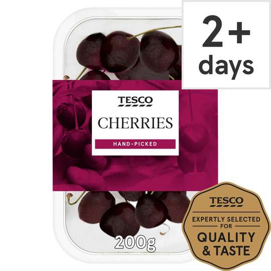 Tesco Cherries Punnet 200G - £1.19 Clubcard Price @ Tesco