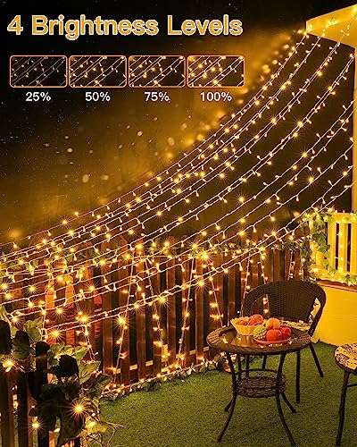 Ollny Fairy Lights for Indoor Outdoor - 40M 400 LEDs Warm White - Sold By Ollie FBA