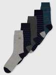 Grey, Navy & Teal Bicycle Ankle Socks 5 Pack now £4.50 with Free Click and Collect From Tu Sainsbury