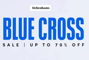 Up to 70% off in the Blue Cross Sale Plus Free Delivery (No Minimum Spend With Code) @ Debenhams