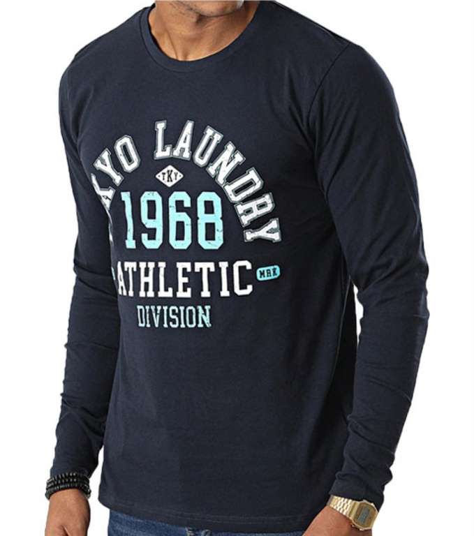 Lots of Men’s Long Sleeve Tops from £7.99 each with code + £2.80 delivery @ Tokyo Laundry