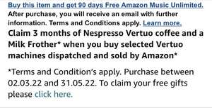 Nespresso Vertuo Plus XN903840 Coffee Machine by Krups, Black £79 at Amazon