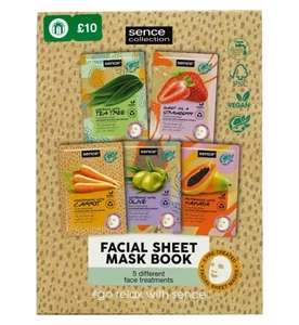 1/2 Price Sence Gift Sets from £5 - £8 e.g. Sence Collection Face Sheet Mask Book 5pcs Planet Love - £5 + £1.50 Click and Collect @ Boots