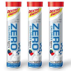 Dextro Energy Zero Calories Tablets Berry Electrolyte Sports Drink 3x20 Tablets