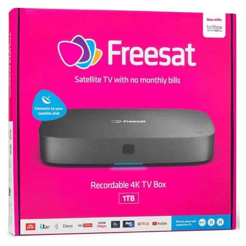 Freesat recordable 1TB 4K Box - Freeplay UHD-4X-1000GB £203.99 with Code (UK Mainland) @ eBay Hughes Electrical