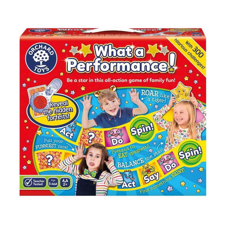 Orchard Toys What A Performance Board Game 1 for £18 but 2 for £15 (Free Collection)