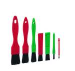 Vikan 556052 Detail Brush Set, Soft, 140 mm Length, 70 mm Width, 15 mm Height, 7 Pieces - £5.08 @ Amazon