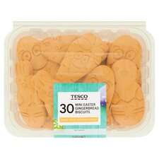 Tesco 30 Mini Easter Gingerbread Biscuits 330g - 56p @ Tesco