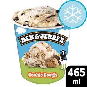 Ben & Jerry's Cookie Dough Vanilla Ice Cream Tub 465ml Clubcard Price
