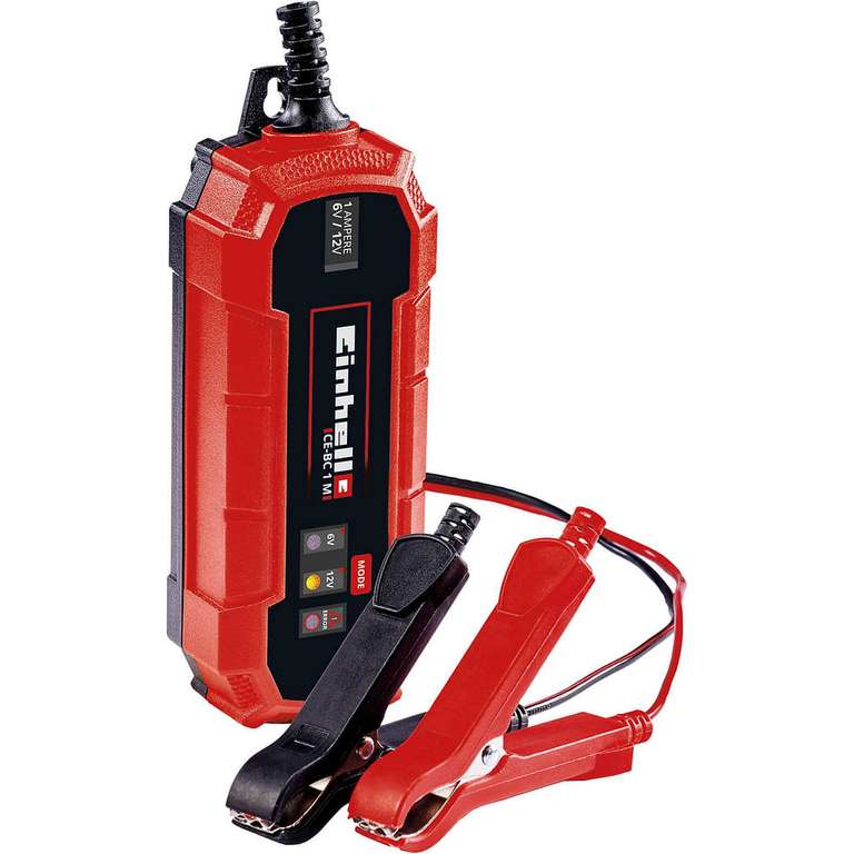Einhell CE-BC 1 M 6/12V 1A Intelligent Vehicle Battery Charger - free collection at selected location