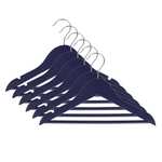 Pack of 6 Kid's Wooden Hangers now £2.80 in Navy with Free Click and collect From Dunelm
