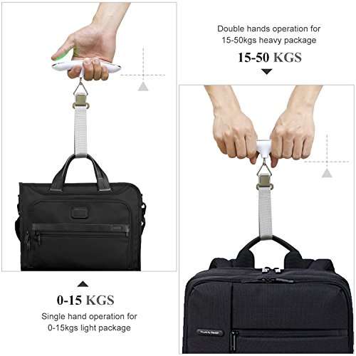 MYCARBON Luggage Scale Portable Digital Scale Electronic Suitcase Scale £10.19 Sold by MYCARBON-EU and Fulfilled by Amazon