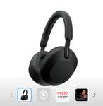SONY WH-1000XM5 Noise-canceling Wireless Over-ear Headphones - Black Used