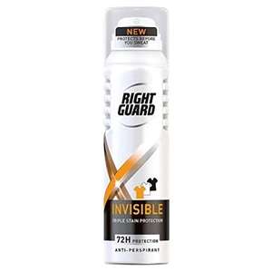 Right Guard Xtreme Invisible 72H Anti-Perspirant Deodorant Aerosol, 150ml