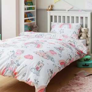 Peppa Pig Kids White Ballerina Unicorn Bedding Set - Toddler £4.20 / Single £4.50 Using Click & Collect @ Argos