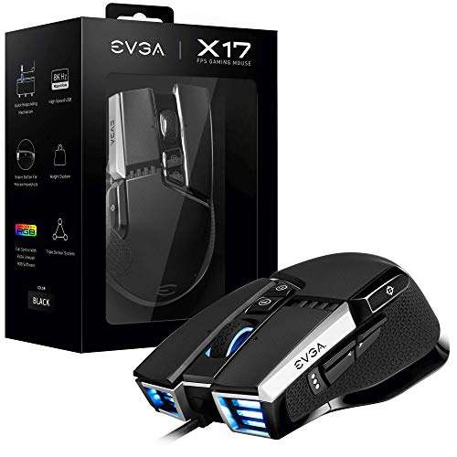 EVGA X17 gaming mouse wired 10 buttons - £19.98 @ Amazon