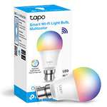 TP-Link Tapo Smart Bulb, Smart Wi-Fi LED Light, B22, 9 W, Energy saving - £8.98 @ Amazon