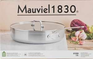 Mauviel 1830 Tri-Ply Covered Skillet 28cm with Glass Lid ceramic Non-stick
