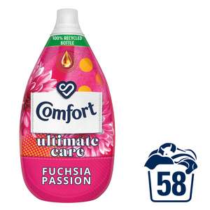 Comfort Ultimate Care Fuchsia Passion Ultra-Concentrated Fabric Conditioner 58 Wash 870 ml £2.75 @ Iceland