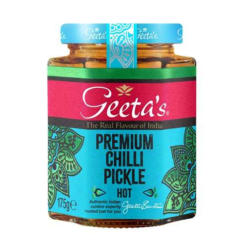 Geeta's Premium Chilli Pickle, Hot, 175g - With Voucher
