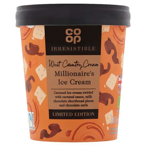 Millionaire's Ice Cream 500ml - 89p @ Coop (Bridge of Earn)