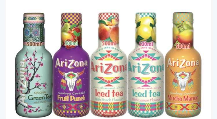 500 ml Arizona iced tea mix any 2 for £1.50 @ Farmfoods