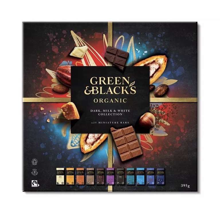 Green & Blacks Green & Blacks 395g Chocolate Taste Collection £6.50 + free delivery with code @ Debenhams
