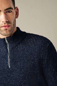 Next Regular Chenille Knitted Jumper [Navy, L and XL available] free C&C