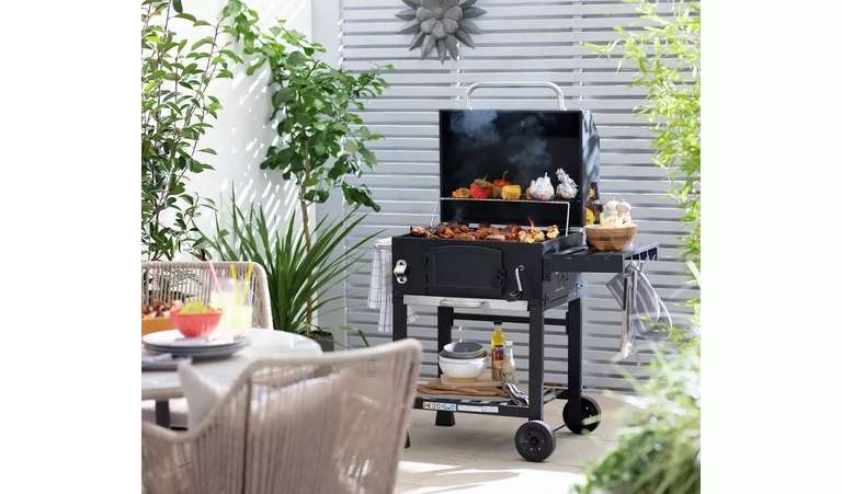 Argos Home American Style Charcoal BBQ - £112 + Free Collection @ Argos