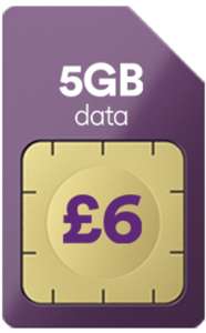5GB Data  Unlimited minutes Unlimited texts - 12 month contract £6 at Virgin Media