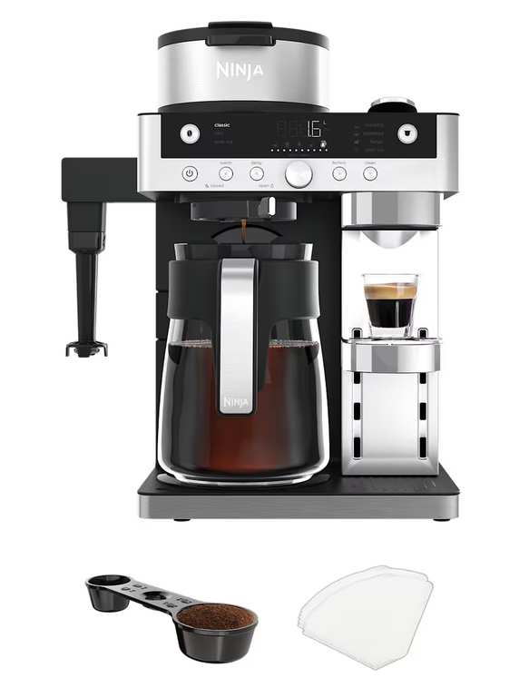 Ninja Prestige DualBrew System Coffee Machine, Black, with BLC