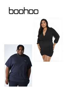 Sale - Up to 75% off Clothing for Plus Size men and women + £1.99 Next Day Delivery on app orders @ boohoo