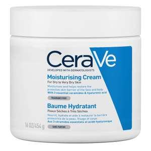 CeraVe Moisturising Cream 454g With Voucher (£10.64/£9.28 on S&S + 1st S&S voucher)