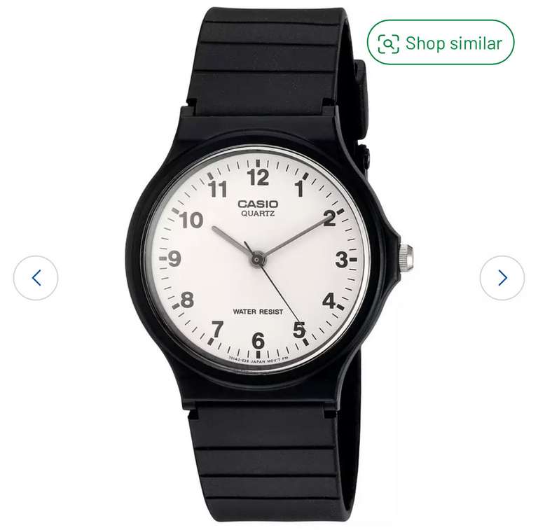 Casio Unisex Black Resin Strap Watch £7.99 at Argos Free Collection