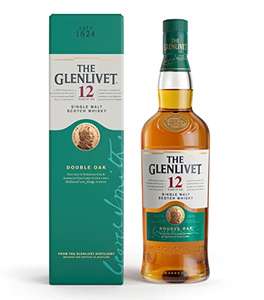 The Glenlivet 12 Year Old Single Malt Scotch Whisky (Double Oak), 70cl with Gift Box