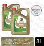 Castrol Edge 5W-30LL 2x4 litres (8L total) only £50.39 (works out £25.20 each) w/code sold by Castrol Offical Store (UK Mainland)