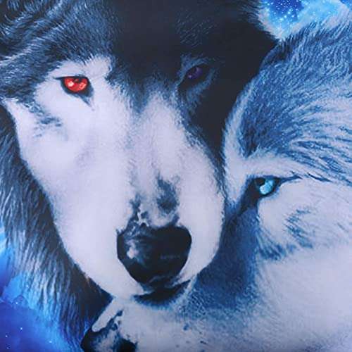 Wolf Couple in Night Printed Duvet Cover (2 Pieces, 135x200cm) £9.59 Dispatches from Amazon Sold by wongs bedding euro
