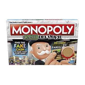 Monopoly Cash decoder £9.99 / Monopoly for sore losers £10 @ Amazon