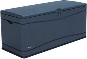 LIFETIME 60298 Heavy-Duty Storage Deck Box, 492 L, Gray, 152.2 x 61 x 67 cm