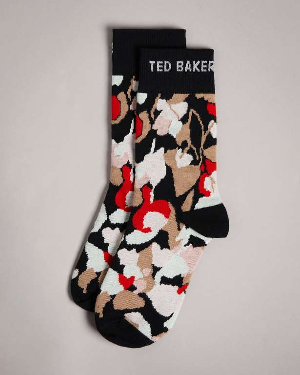 Liilacc Retro Flood Printed Socks £6 Delivered + Exclusive 20% NHS Discount with Link @ Ted Baker