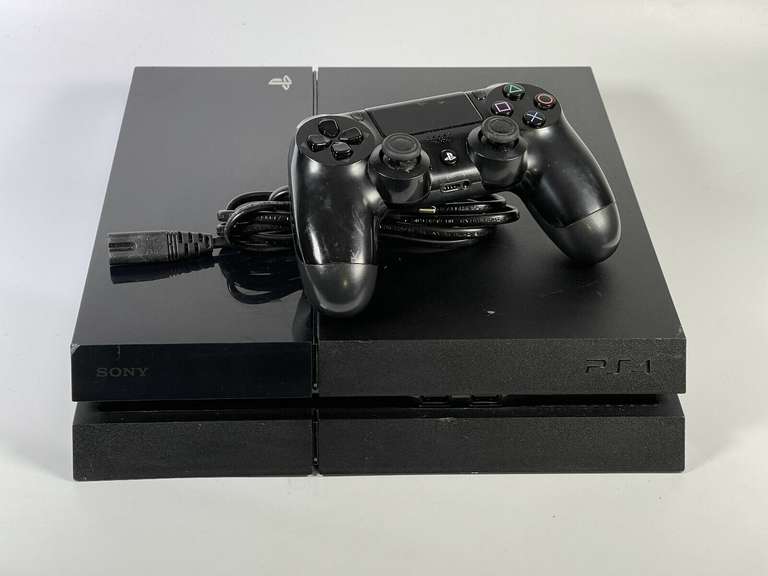 Used: Sony PlayStation 4 PS4 500GB Jet Black Console with Controller - Good Condition - w/code sold by ELCOutlet