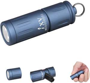 Olight iXV Coral Blue rechargeable keychain Torch Light & Camping Patch £8.31 delivered at Olight