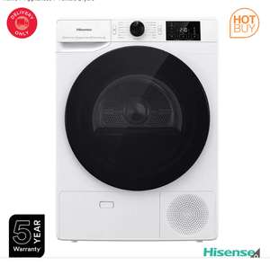 Hisense 9kg A++ Heat Pump Tumble Dryer (White) 5 Year Warranty - £439.99 (Members) @ Costco