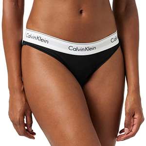Calvin Klein Women's Bikini Brief-Modern Cotton - Black - Sizes SX / S / M / XL £6 @ Amazon
