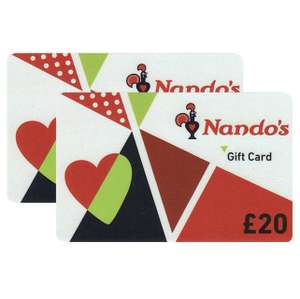 £40 Nando's Gift Cards Multipack (2 x £20) - £33.99 @ Costco