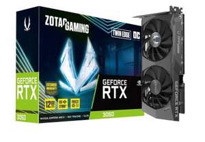 Zotac GeForce RTX 3060 12GB TWIN EDGE OC Ampere Graphics Card £389.99 + £3.49 delivery @ Ebuyer